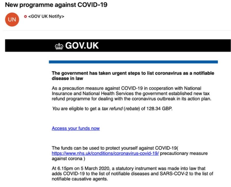 covid-19 uk gov email